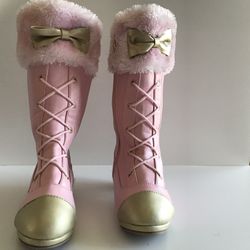 GIRL PINK LOVELY BOOTS SIZE 12