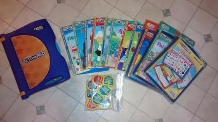 Homeschool Activpad Elementary interactive learning pad with pen books cartridges 