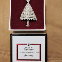 Waterford Christmas Tree Brooch Jewerly