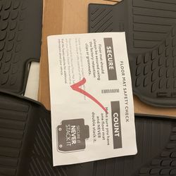 Bank New 2025 All Weather Toyota Floor Mats