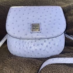Pastel Blue Leather Crossbody Bag – Like New