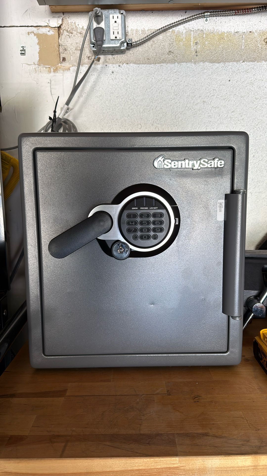 SentrySafe Waterproof and Fireproof Alloy Steel Digital Safe 1.23 Cubic Feet