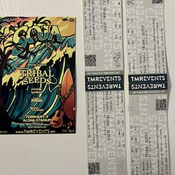 4 Tickets To This Saturday SOJA TRIBAL SEEDS 