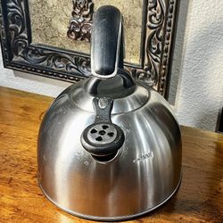 Masterclass Premium Cookware Siemens Stainless Steel Black Kettle Teapot! 