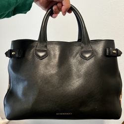 Burberry Banner Leather Tote 