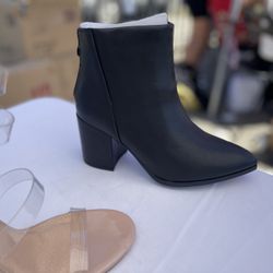Black Booties/ Boots/ Heel  Size 5.5-10