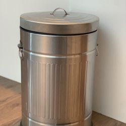 Kitchen pedal bin 20L galvanized satin