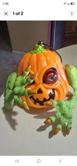 Halloween Jack-O-Lantern Monster Figure with Claws