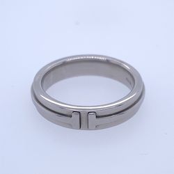 18k White Gold Tiffany & CO T Narrow Band Ring 