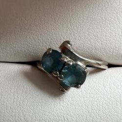 Silver Blue Topaz Ring