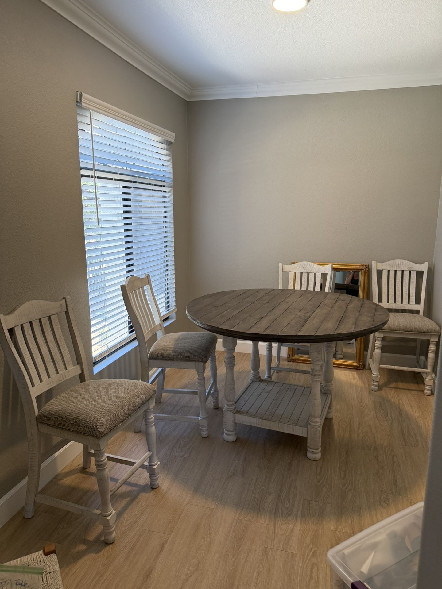 Wooden Table With 4 Chairs