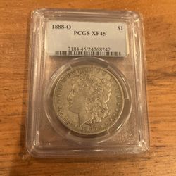 1888-O Morgan Silver Dollar Pcgs XF45 Coin