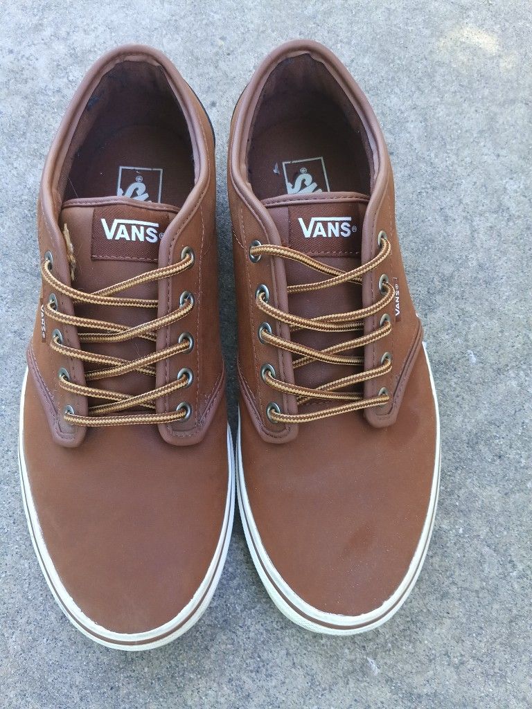 Leather vans. Size 10.5