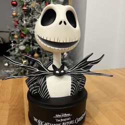 Nightmare Before Christmas Jack Figure Plays Music, Unopened Xmas Stocking, CD Disks Etc. 