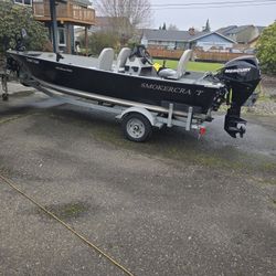 2011 Smokercraft Pro Camp 16.5 Ft 30hp Mercury
