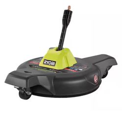RYOBI 12 in. 3100 PSI Electric Pressure Washer Surface Cleaner with Caster Wheels@Ry-698