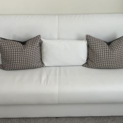 White Leather Sofa Bed