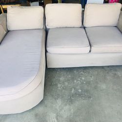 Tan Small Sectional With Chaise