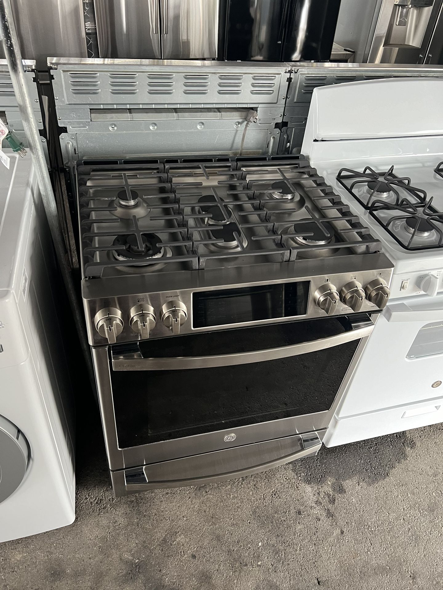 Silver Flat GE 5 Burners Stainless Steel Gas Stove We Deliver And Install🚚👨🏻‍🔧