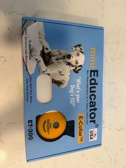 E-Collar Mini Educator ET-300 Dog Training Collar – Like New / Never Used