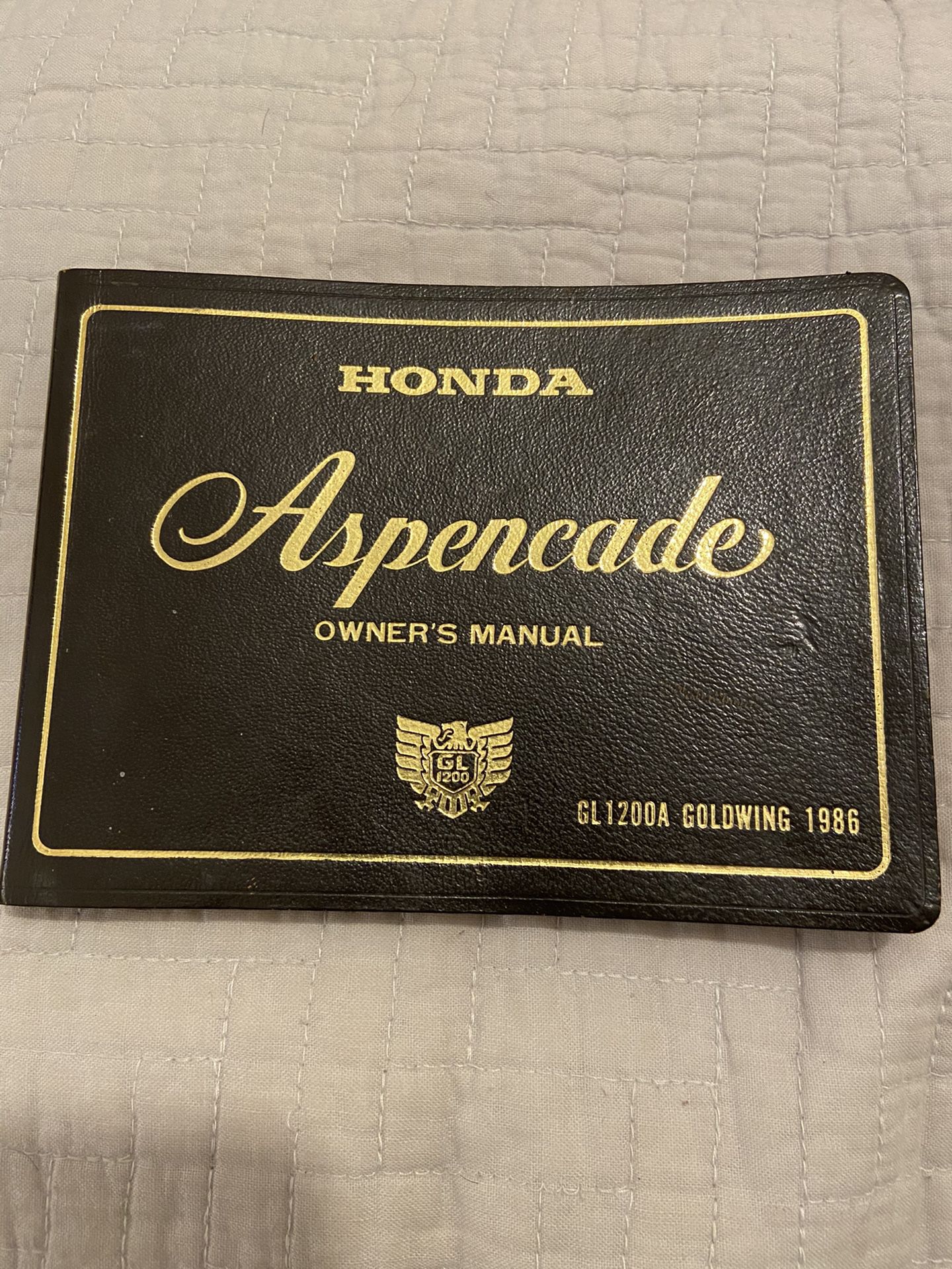 Photo 86 Honda Gold wing Originally Owner Manual