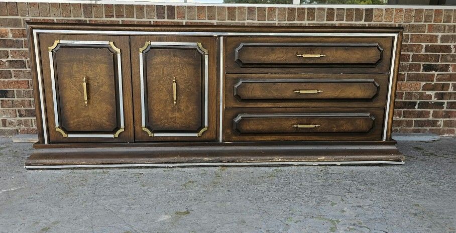 Vintage Bekins Furniture Dresser Credenza