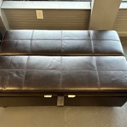 Graycen Sleeper Ottoman – Gray Fabric