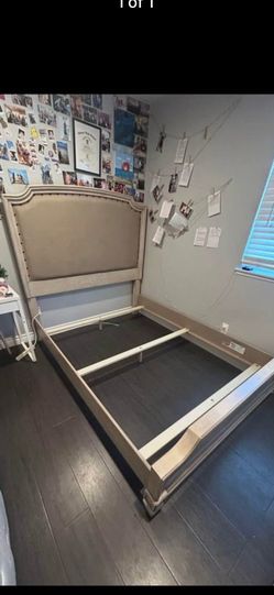 Ashley’s queen bed frame with box mattress