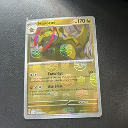 Pokemon Card Haxorus Master ball holo 070/086 Black Bolt ( English )