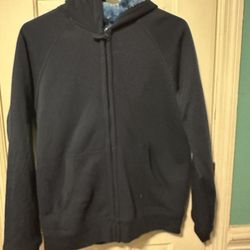 Thick Blue Zip Up