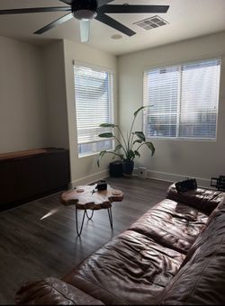 Gorgeous Simon Li genuine leather couch