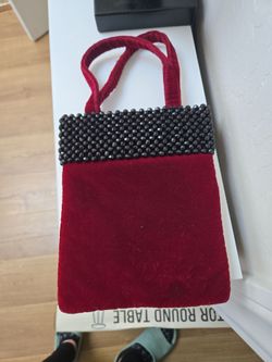 Burgundy color purse