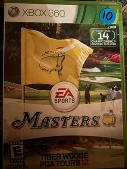 Tiger Woods masters xbox 360