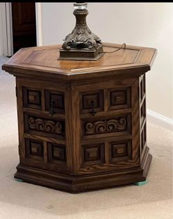 Vintage Art Deco Hardwood Cabinet