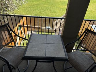Patio Table Two Chairs