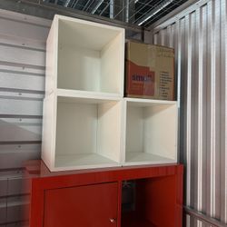 White Single IKEA Cube Shelf