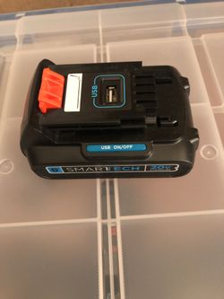 Black & Decker 20v with usb battery pack used