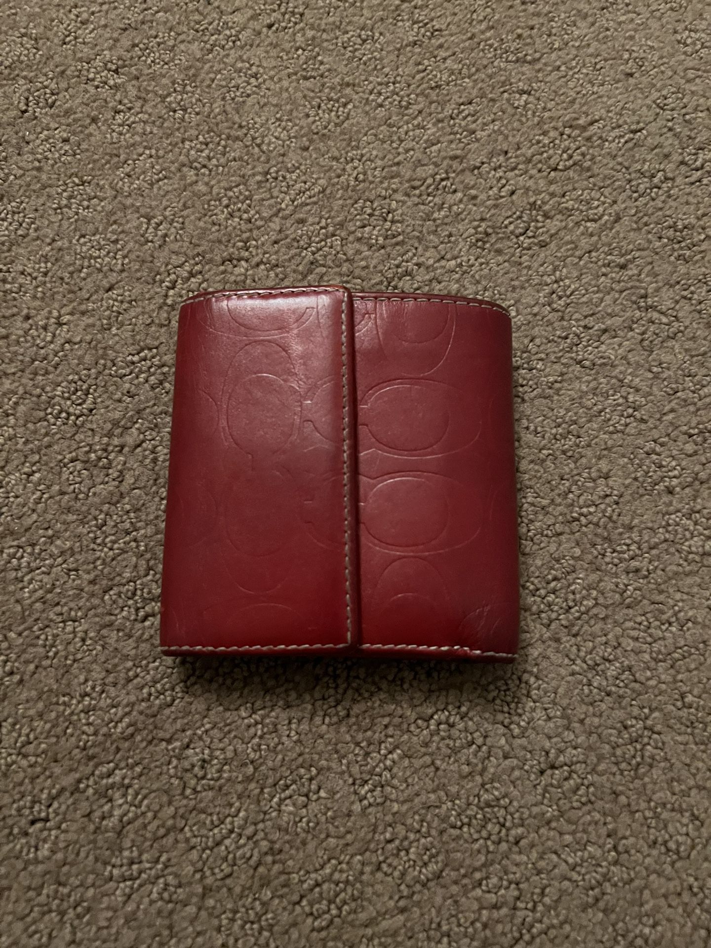 Red Coach Wallet