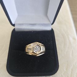 Mens Gold & Diamond Rings