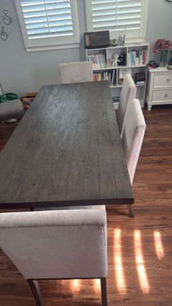 Modern Dining Table Set with 4 Chairs and Bench