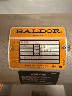 Baldor Buffer Polishing Wheel, Custom Stand/Locking, Extra Wheels & compounds