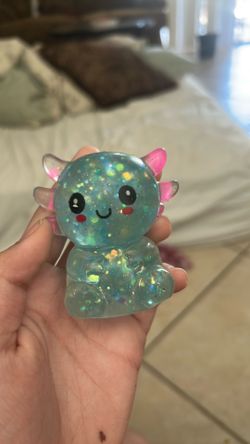 Blue axolotl sugar squishy