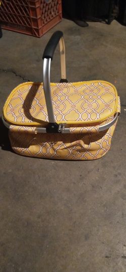 World Market Large Cooler/ Picnic Basket 