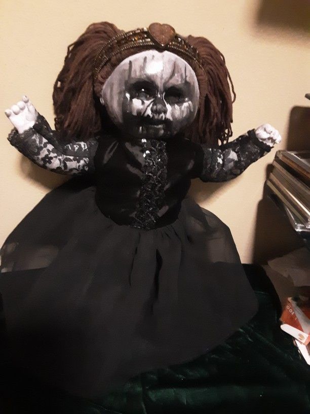 Vintage 16 In. Tall Creepy Holloween Doll