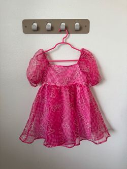Barbie Girls Pink Dress Size 4/5 XS
