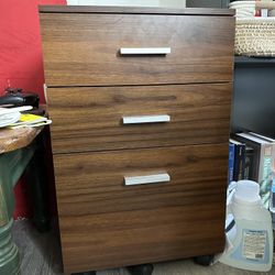 Wooden File Cabinet 