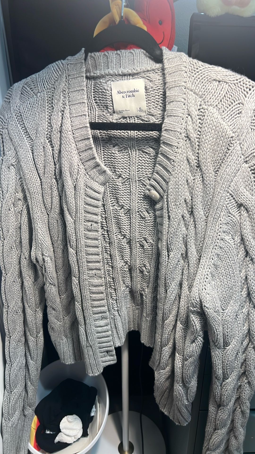 Grey Cardigan - Abercrombie