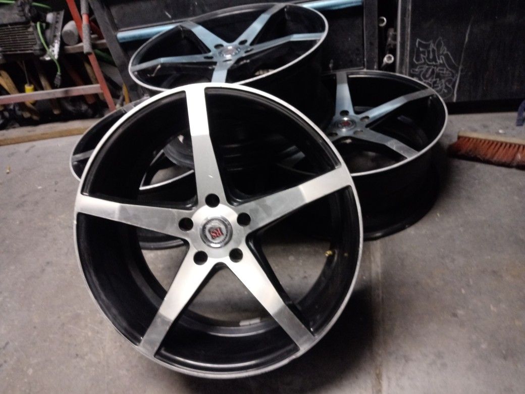 20inch RED SPORT RIMS SET OF 4 20x8.5