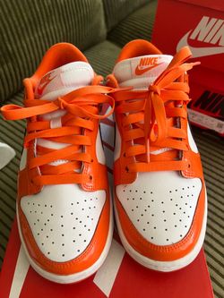 Nike Dunk Low Orange and White Sneakers