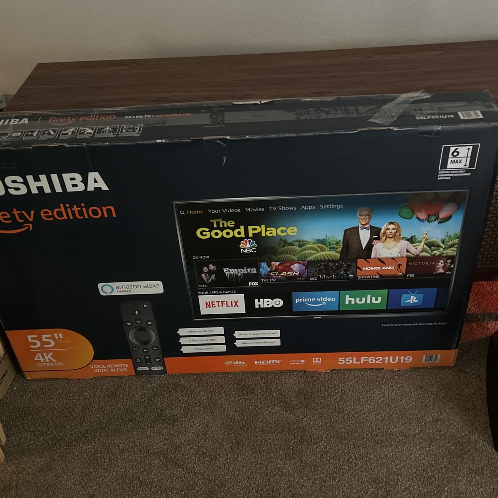 55 INCH TOSHIBA TV 4k